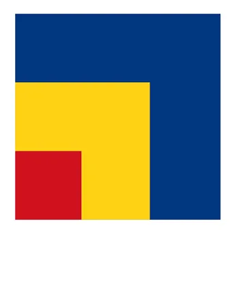 Litografía Kelly - RED, YELLOW, BLUE (1963).