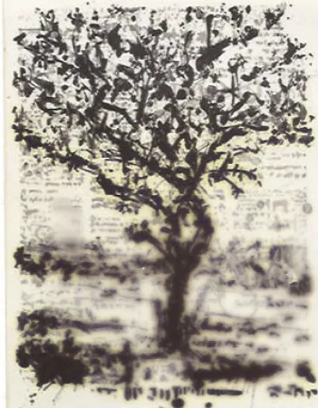 Grabado Kentridge - Stone Tree II