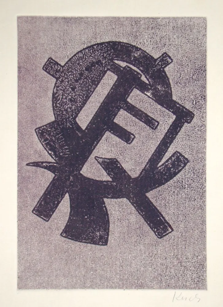Aguatinta Kerels - Composition pour Art Abstrait