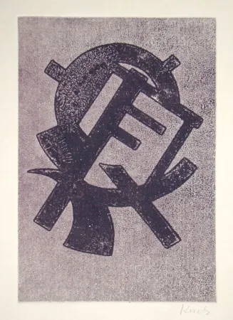 Aguatinta Kerels - Composition pour Art Abstrait