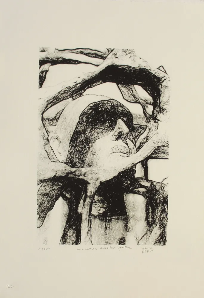 Litografía Kern - Ils n'ont pas choisi leur sépulture