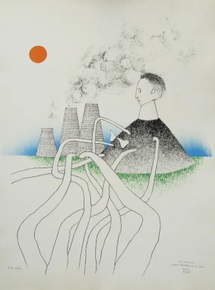 Litografía Kern - La porta westphalica de jour