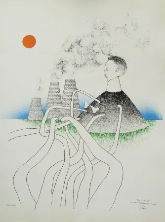 Litografía Kern - La porta westphalica de jour