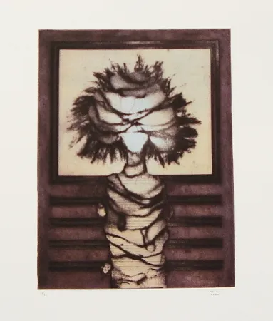 Aguafuerte Y Aguatinta Kern - Pleur bleu