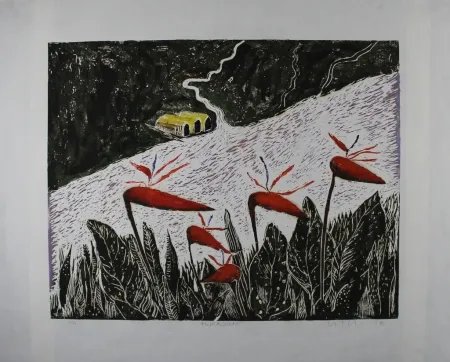 Aguafuerte Y Aguatinta Kettel - Flusslandschaft / River Landscape