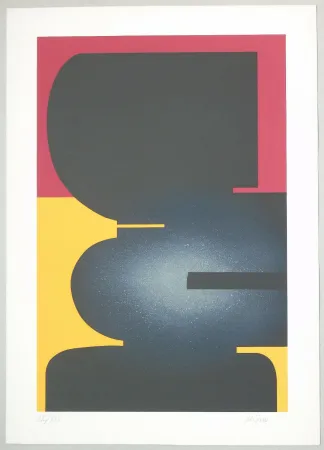 Litografía Kijno - Composition