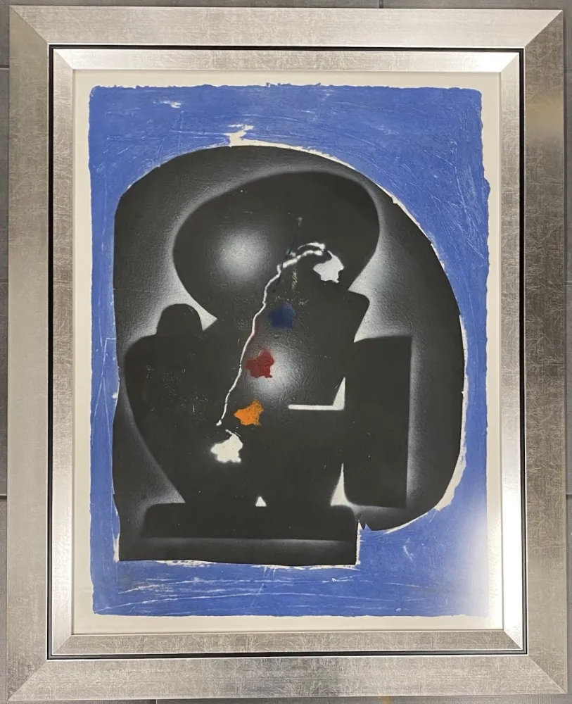 Grabado Kijno - Composition bleue, ca