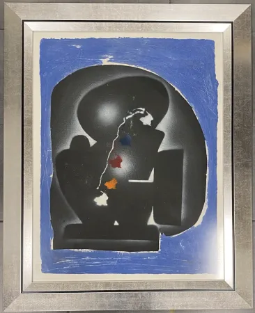 Grabado Kijno - Composition bleue, ca