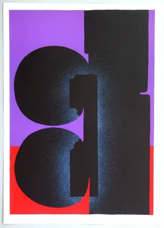 Litografía Kijno - Hommage a Fellini