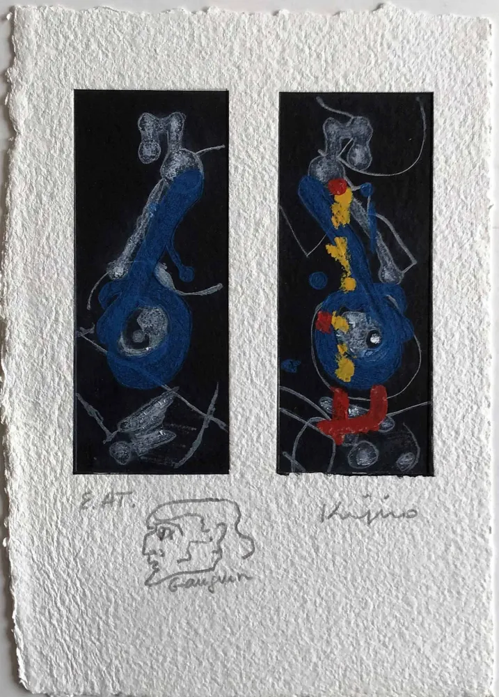 Grabado Kijno - Hommage à Max PAPART