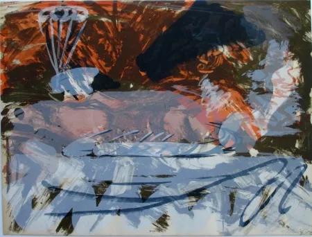 Litografía Kirkeby - Composition