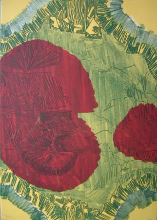 Litografía Kirkeby - Composition