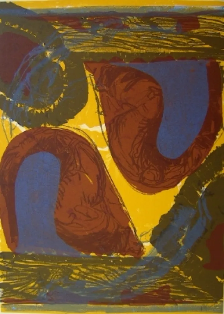 Litografía Kirkeby - None