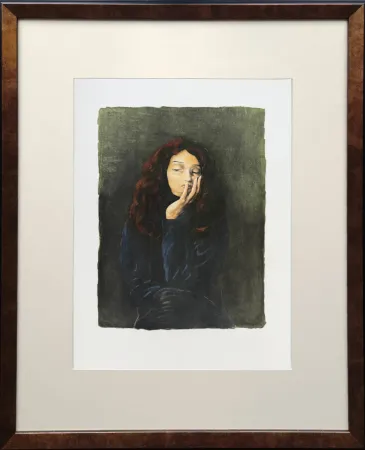 Litografía Kisling - La belle clairvoyante (The Beautiful Clairvoyant)
