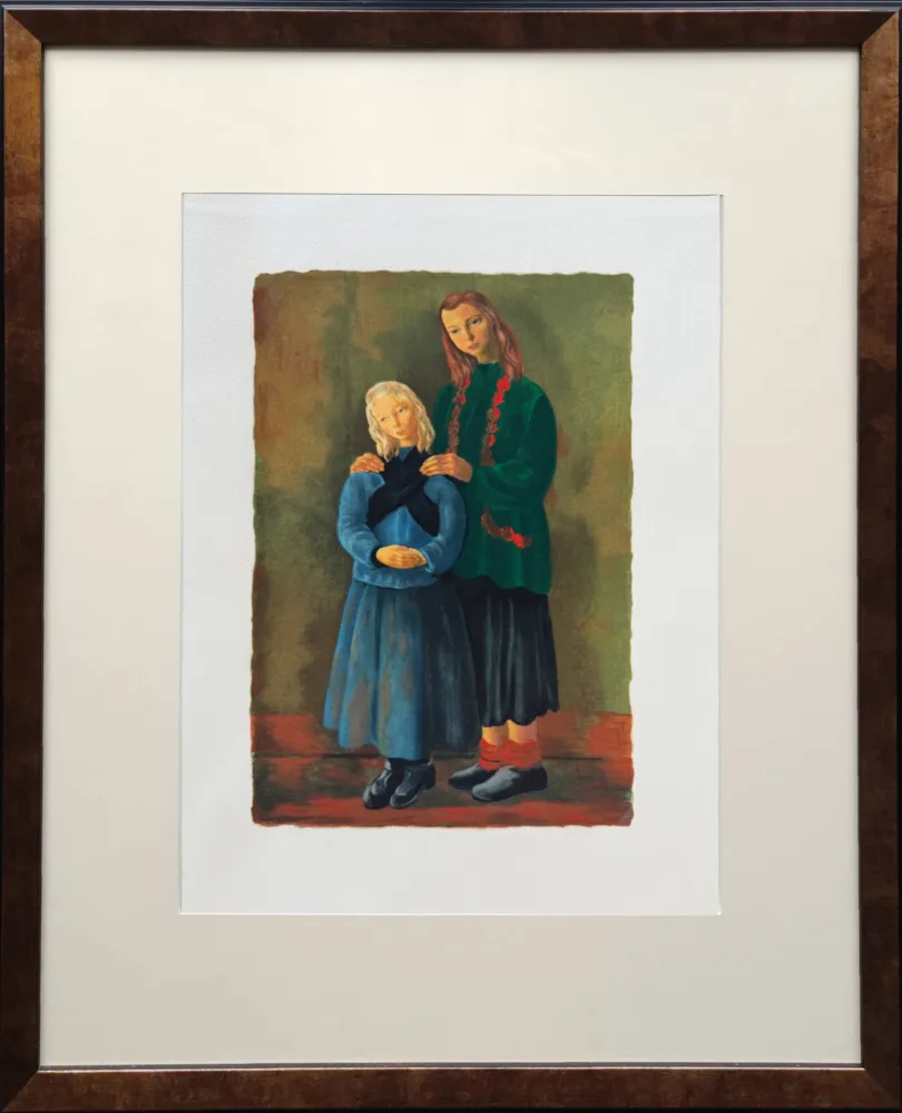 Litografía Kisling - Les enfants inspirés (Inspired Children)