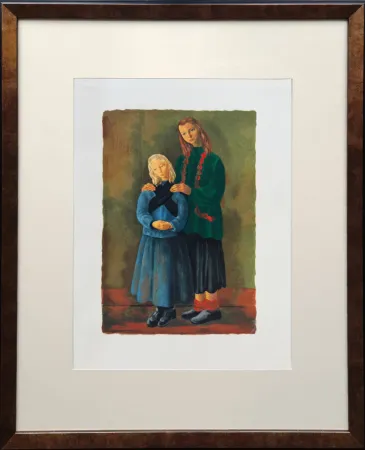 Litografía Kisling - Les enfants inspirés (Inspired Children)