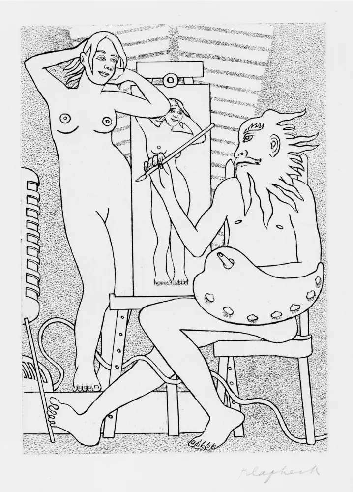 Grabado Klapheck - Atelier