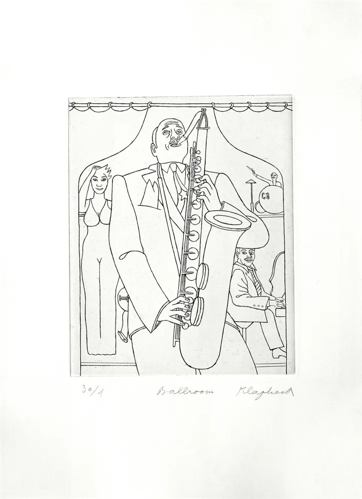 Grabado Klapheck - Ballroom
