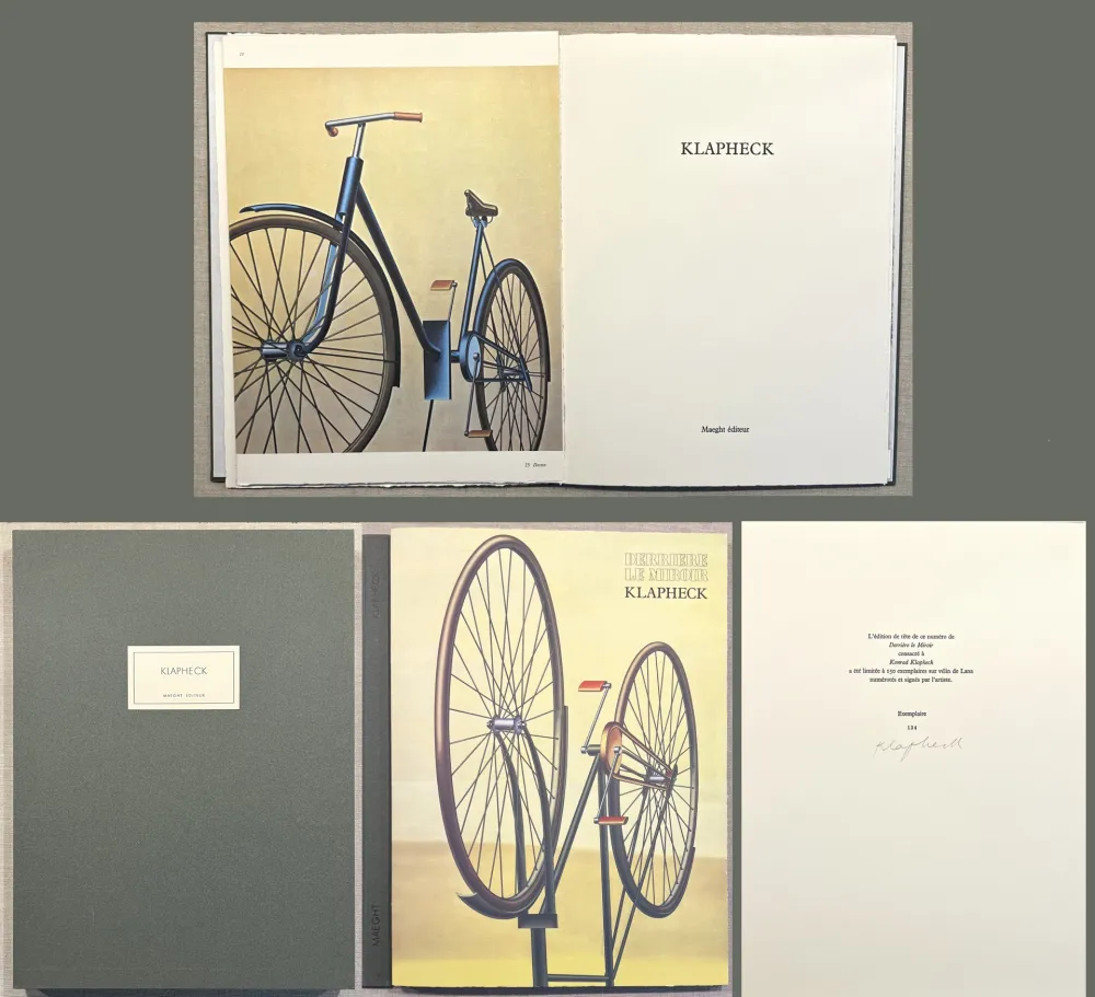 Libro Ilustrado Klapheck - DERRIÈRE LE MIROIR N°238. Mars 1980. TIRAGE DE LUXE SIGNÉ.