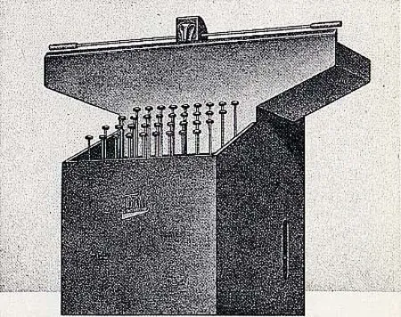 Grabado Klapheck - Père maternel (Le)