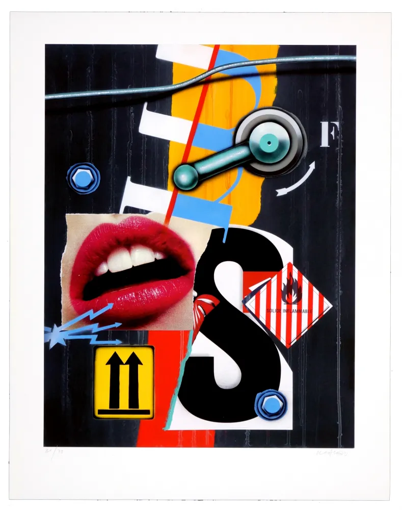 Estampa Numérica Klasen - Bouche/Solide inflammable