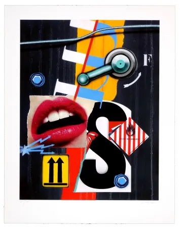 Estampa Numérica Klasen - Bouche/Solide inflammable