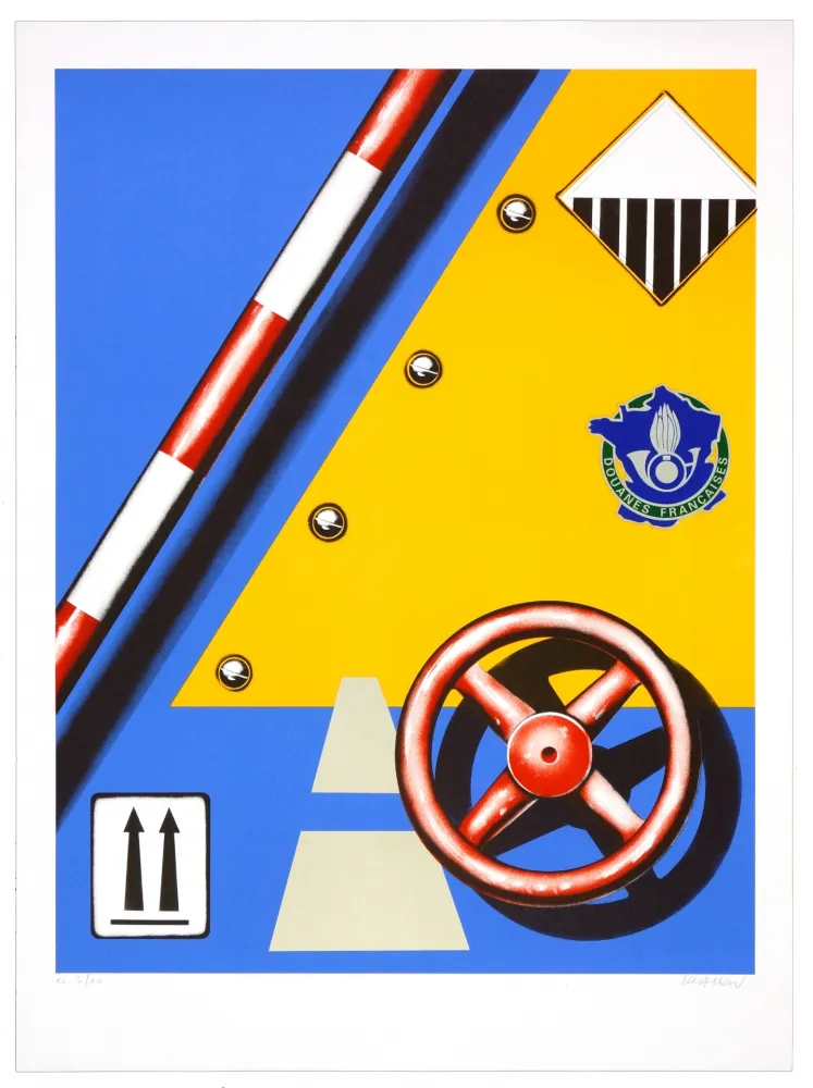 Litografía Klasen - Douane