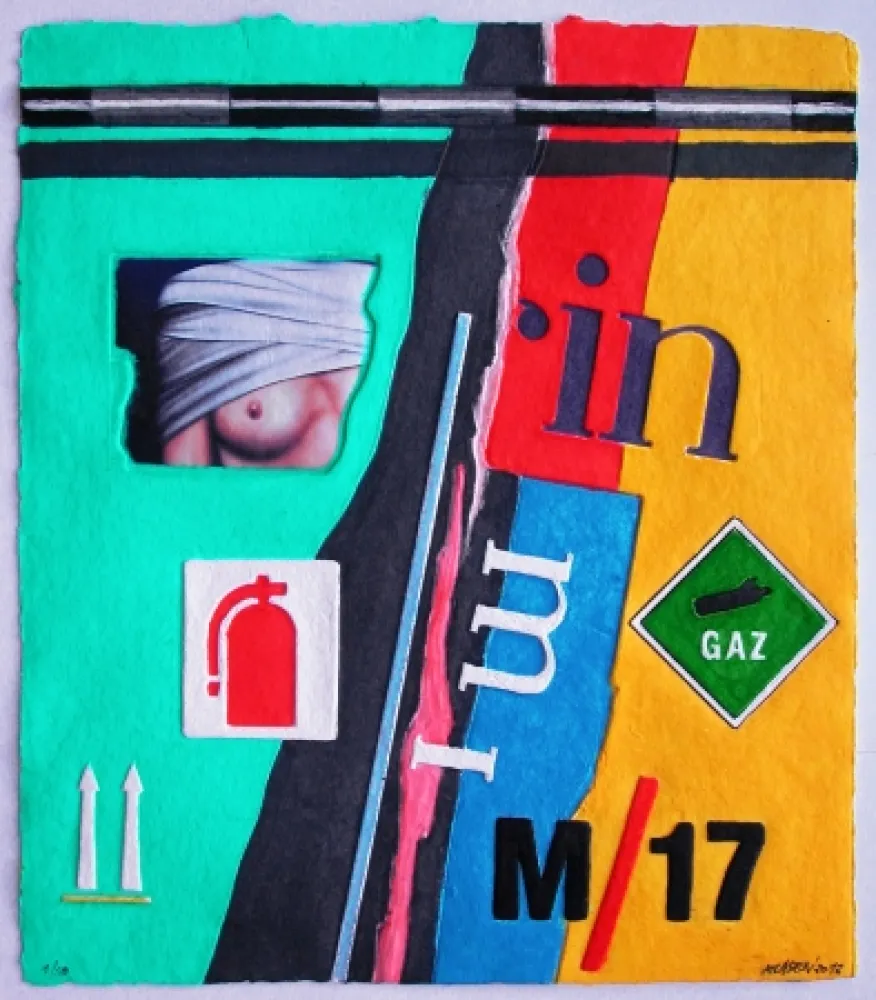 Grabado Klasen - GAZ - Aquagravure de PETER KLASEN