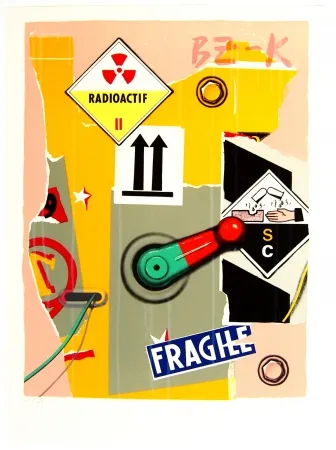 Litografía Klasen - Radioactif fragile