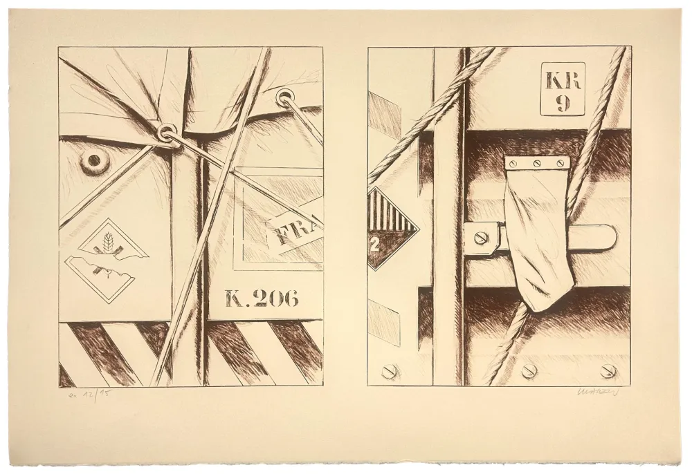 Litografía Klasen - Sans titre