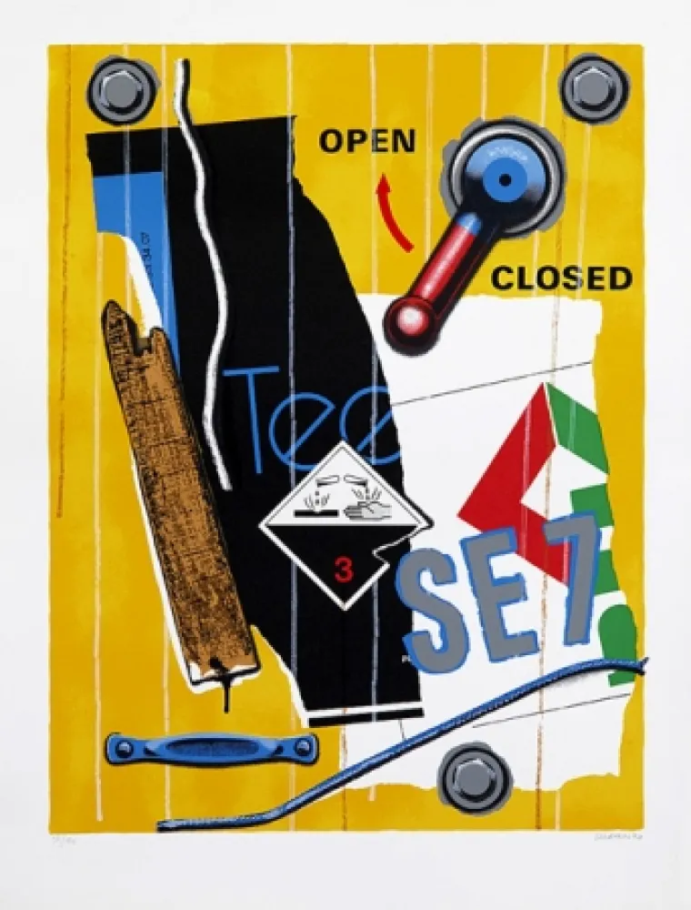 Serigrafía Klasen - Se 7 faune jaune