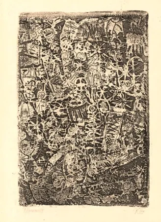 Aguafuerte Klee - Kleinwelt (from  Die Schaffenden, vol. 1)