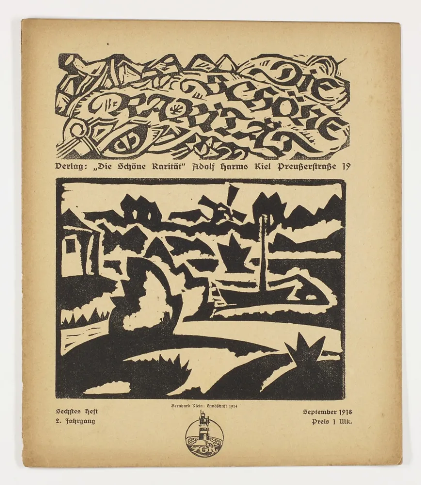 Grabado En Madera Klein - Landschaft (Die schöne Rarität)