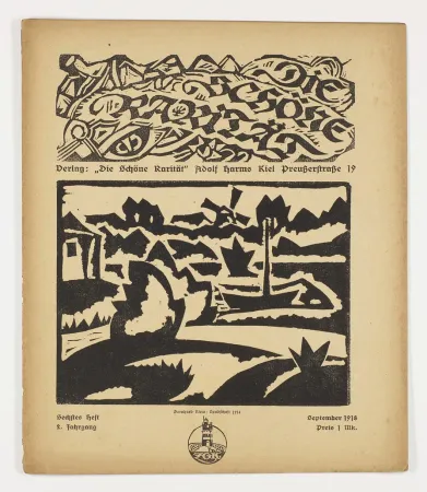 Grabado En Madera Klein - Landschaft (Die schöne Rarität)