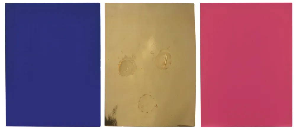 Serigrafía Klein - Monochrome und Feuer 