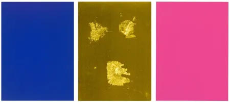 Serigrafía Klein - Monochrome und Feuer (Krefeld Triptych)