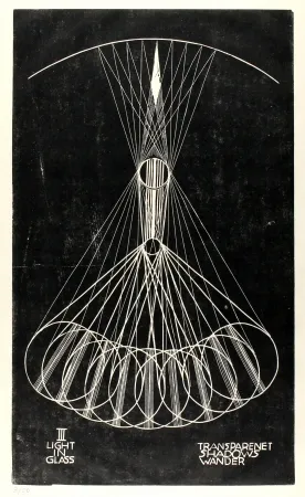 Linograbado Klien,  - Light in Glass III