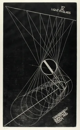 Linograbado Klien,  - Light in Glass IV
