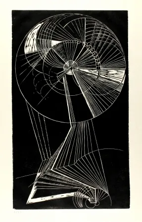 Linograbado Klien,  - Mensch in Bewegung (Moving Person)