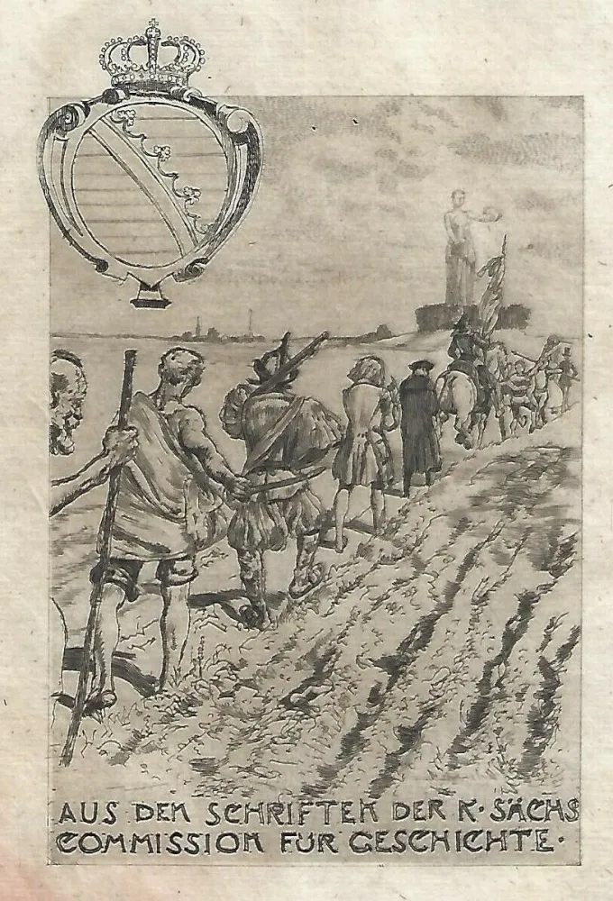 Aguafuerte Y Aguatinta Klinger - Kollektiv-Titel für Veröffentlichungen der kgl. sächsischen Komission für Geschichte