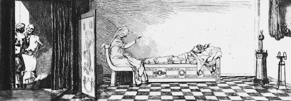 Aguafuerte Y Aguatinta Klinger - Piramo e Tisbe IV