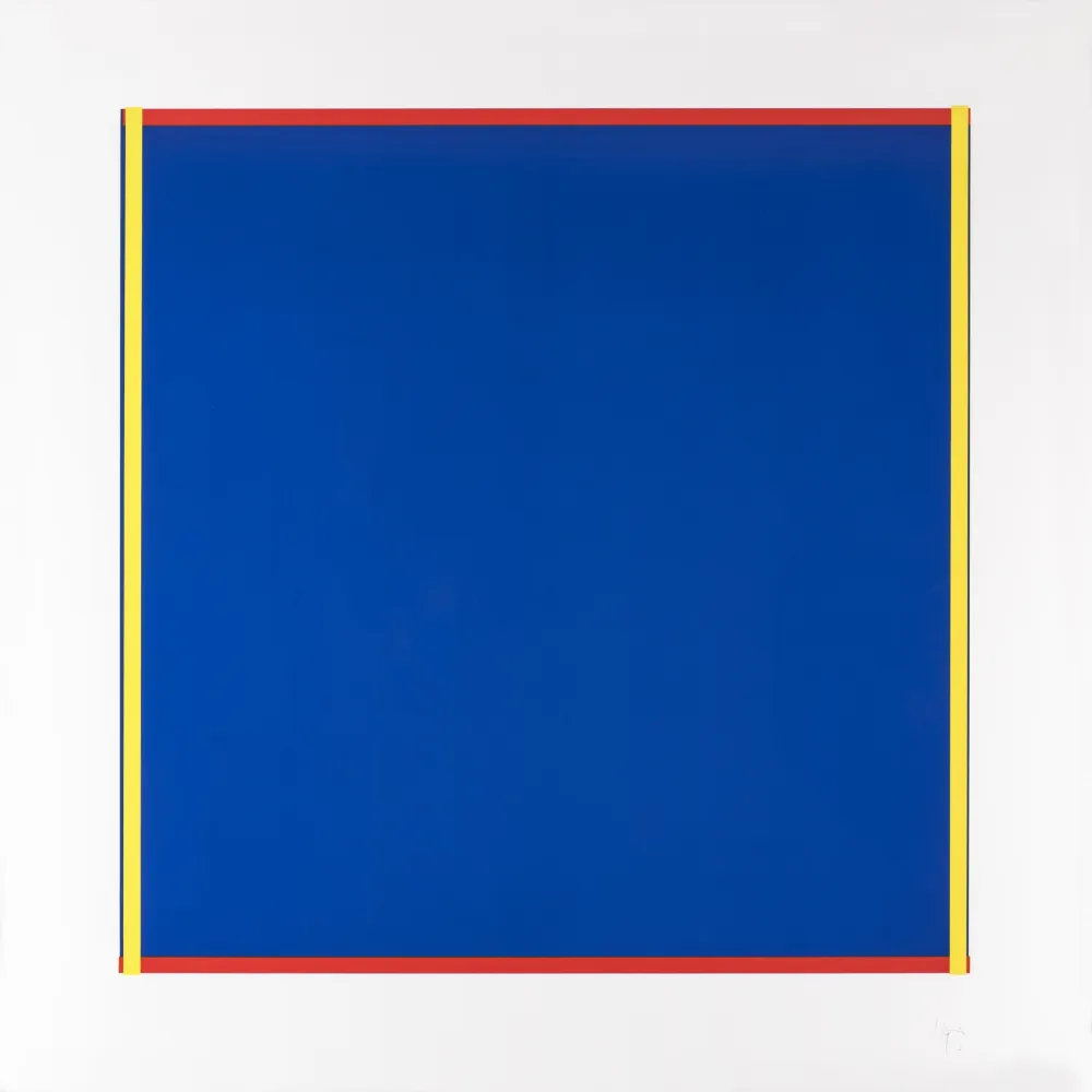 Serigrafía Knoebel - Rot, Gelb, Weiss, Blau 02