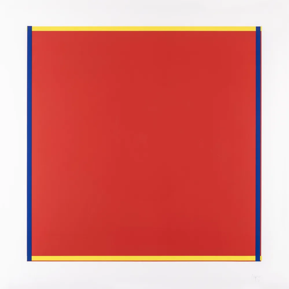 Serigrafía Knoebel - Rot, Gelb, Weiss, Blau 04