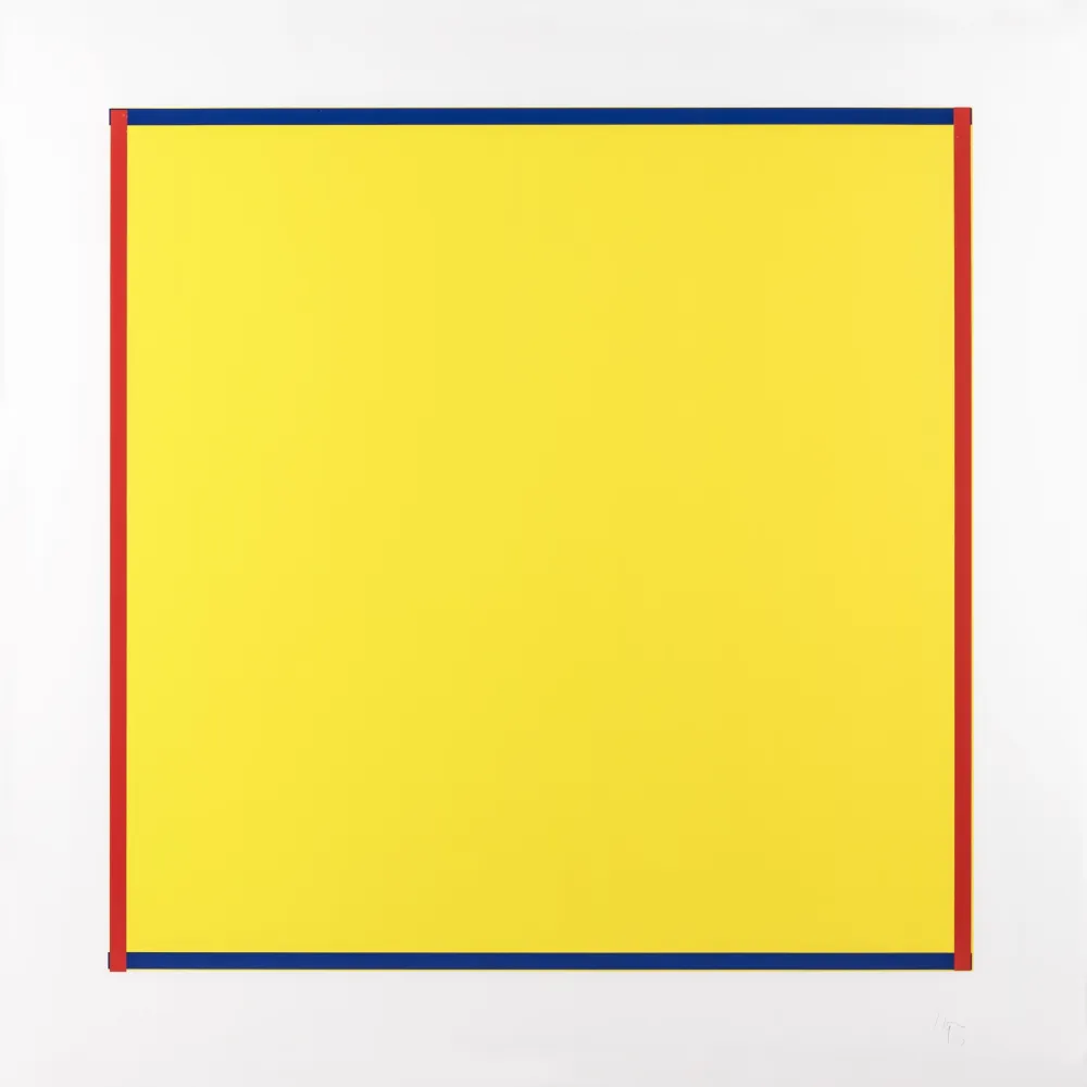 Serigrafía Knoebel - Rot, Gelb, Weiss, Blau 06