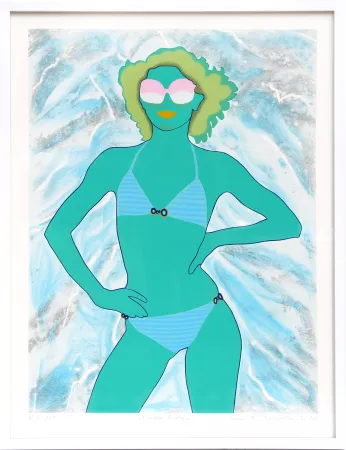 Serigrafía Kogelnik - Green Lady