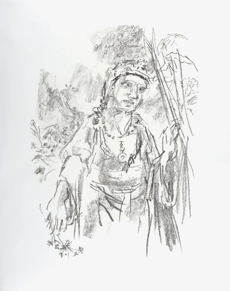 Litografía Kokoschka - Cordelia, 1963