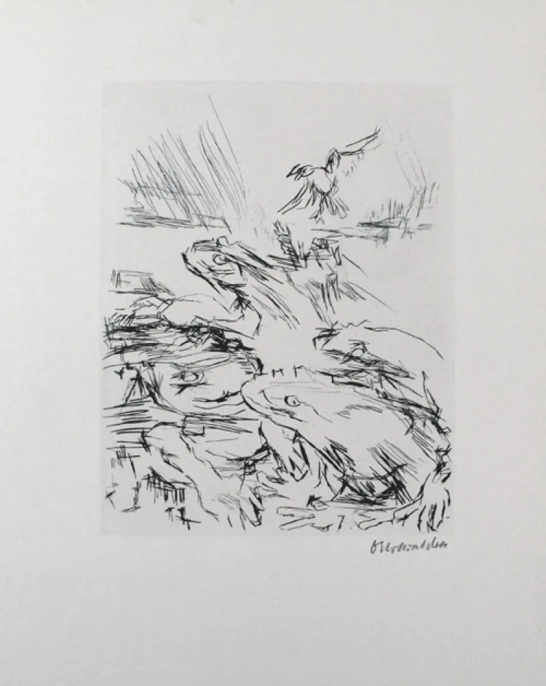 Punta Seca Kokoschka - Die Frösche / The Frogs