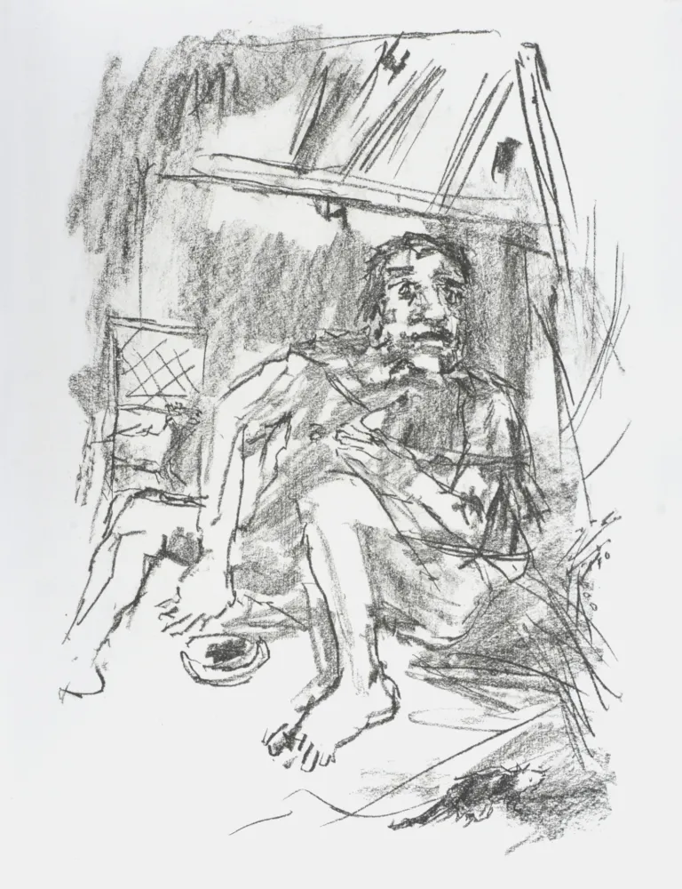 Litografía Kokoschka - Edgar,1963