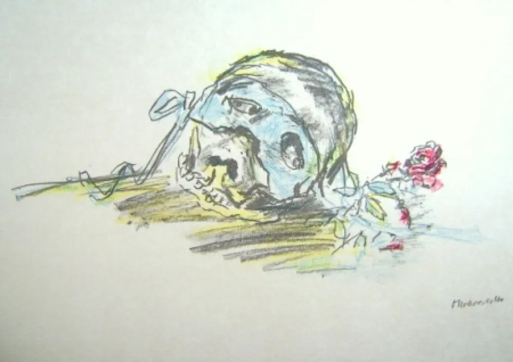 Litografía Kokoschka - Le Bal Masqué