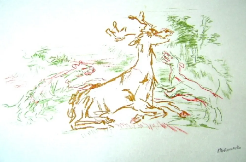 Litografía Kokoschka - Le Bal Masqué